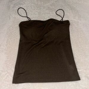 Espresso padded tank top